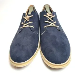 H&M | Shoes | Hm Derby Mens Dark Blue Suede Casual Shoes 